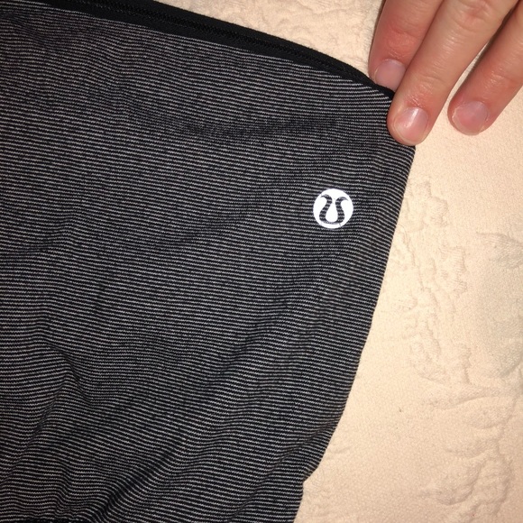 lululemon athletica Pants - Lululemon black and grey shorts size 6